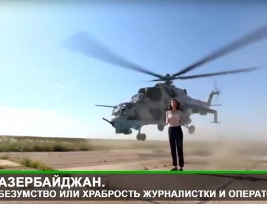 Βίντεο: Επιθετικό ελικόπτερο Mil Mi-24 παραλίγο να αποκεφαλίσει δημοσιογράφο για μερικά εκατοστά